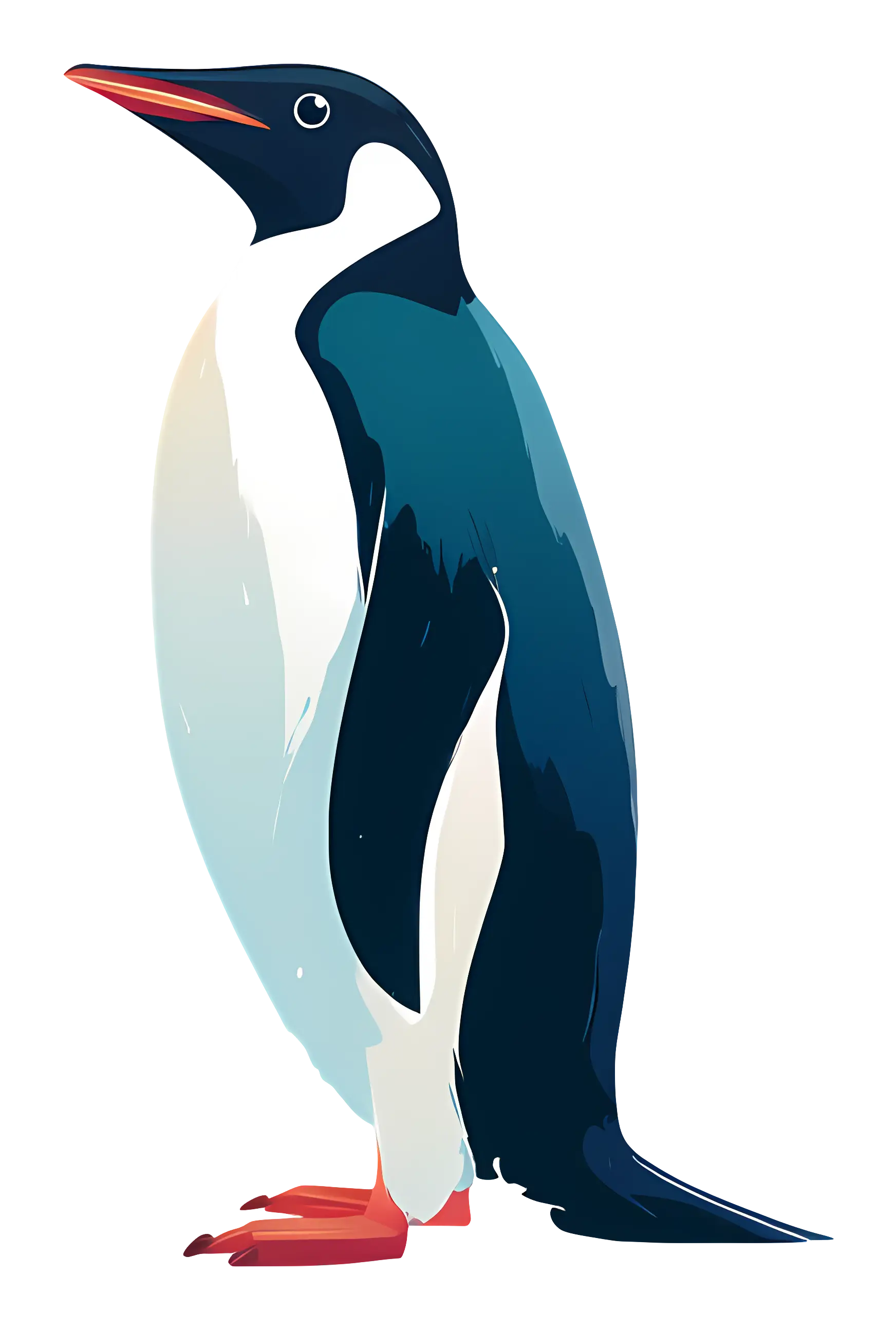 Stylized Penguin Illustration