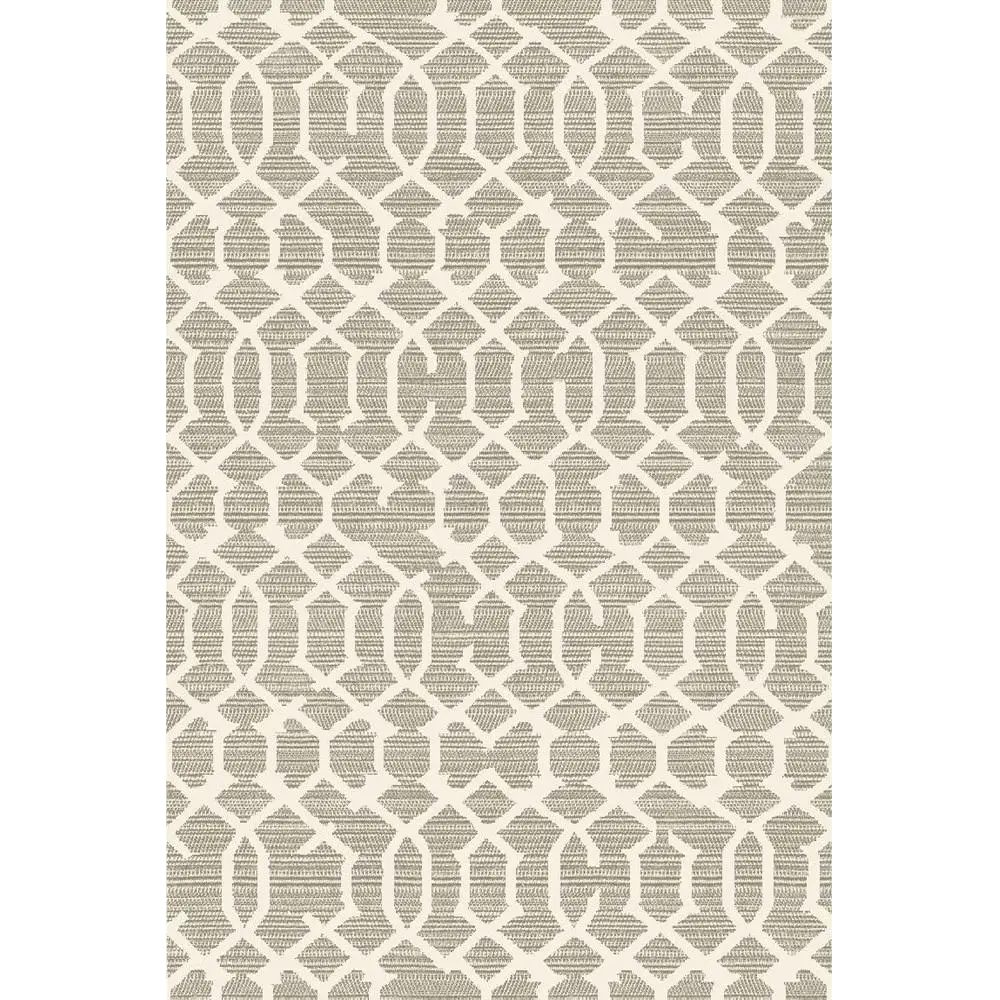 Beige Geometric Patterned Rug