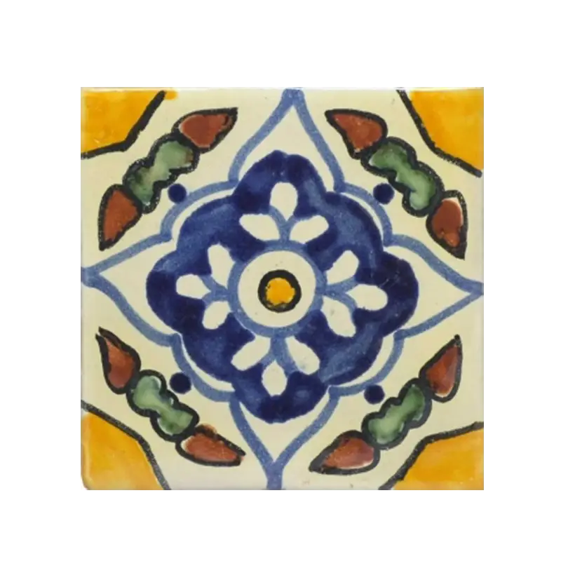 Decorative Ceramic Tile with Artistic Pattern