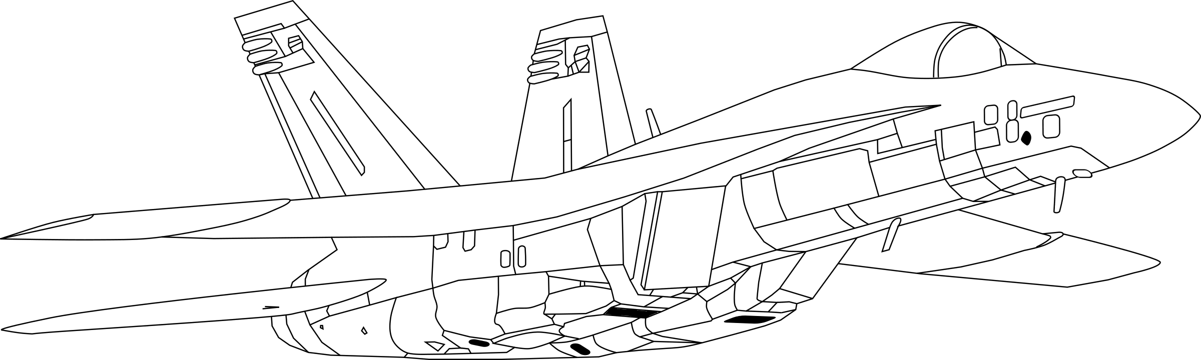 Outline of a Jet Fighter