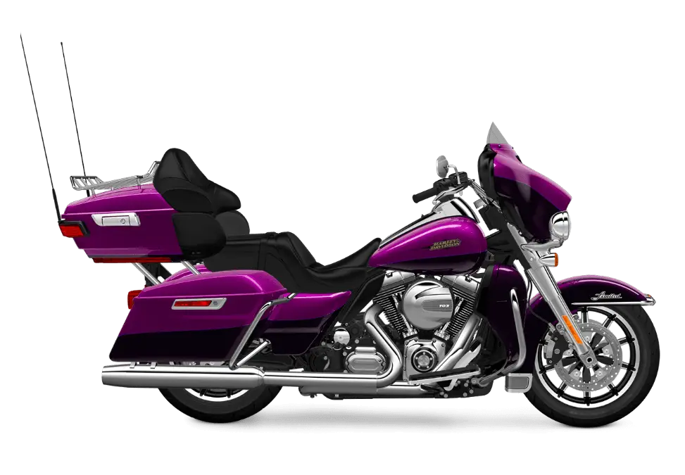 Purple Touring Motorcycle Design