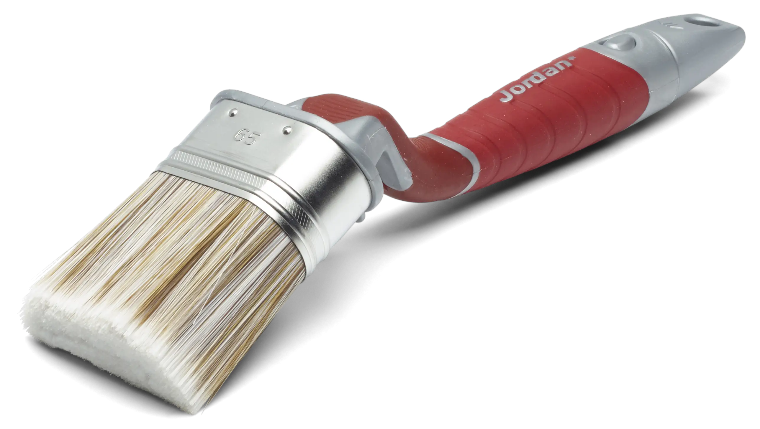 Paintbrush with Red Handle for Artistic Use