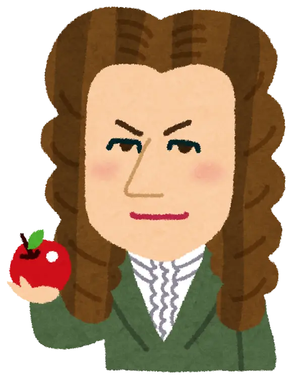 Cartoon Man Holding an Apple