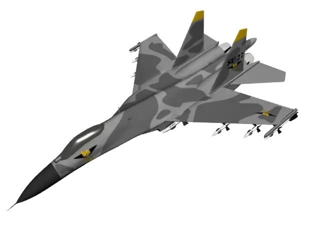 Camouflage Fighter Jet Aircraft