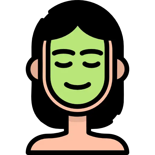 Green Face Mask Illustration for Skincare