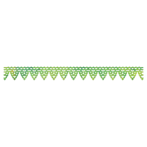 Green Lace Border