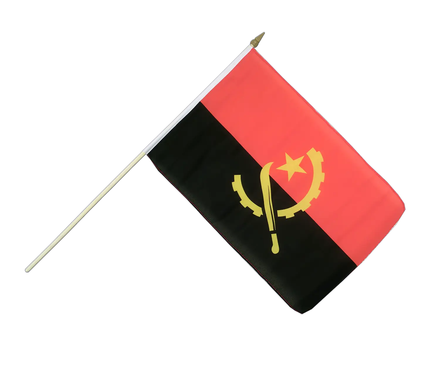 Flag of Angola with Pole
