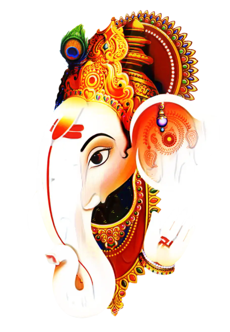 Colorful Ganesha Illustration
