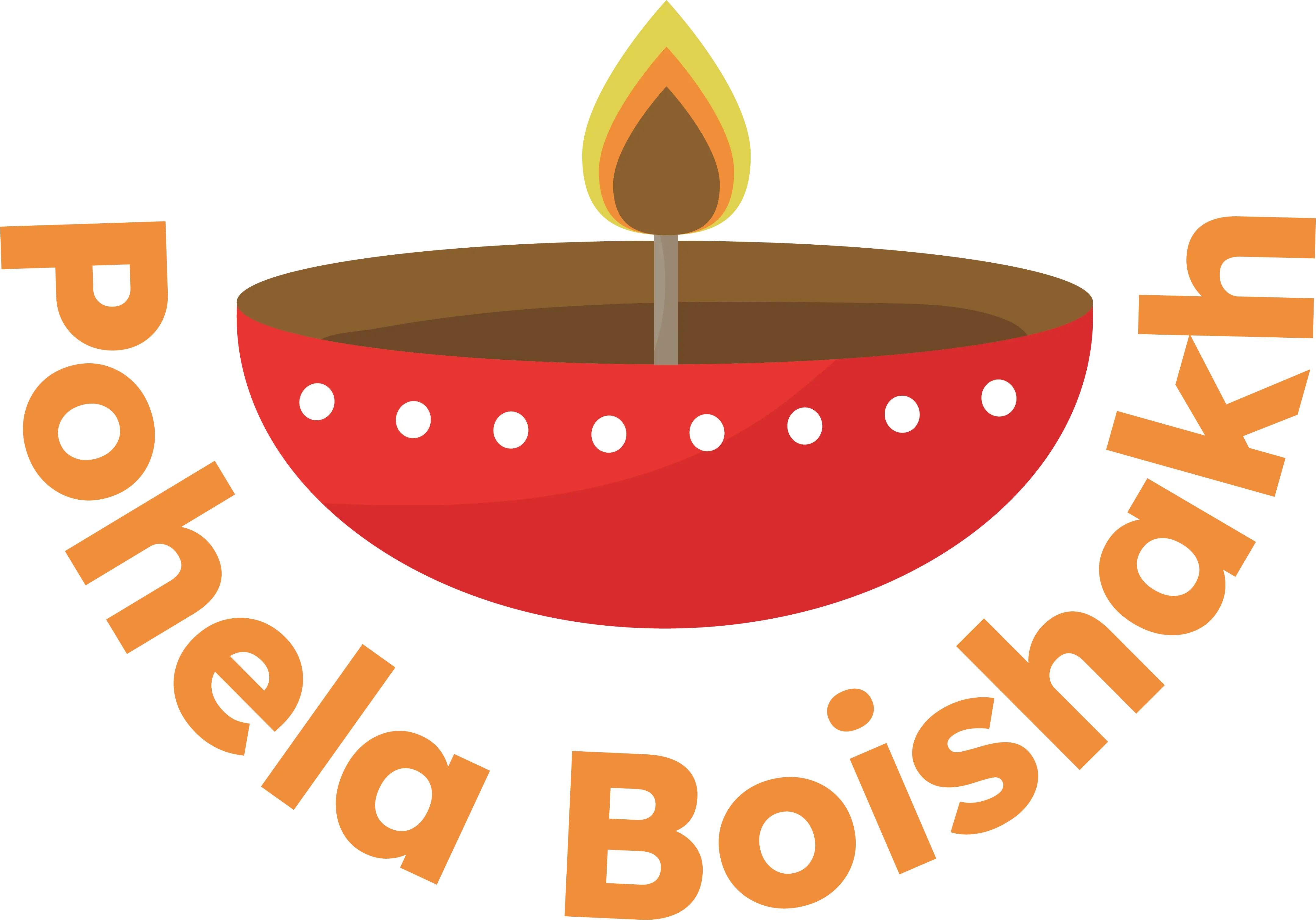 Red Oil Lamp for Pohela Boishakh