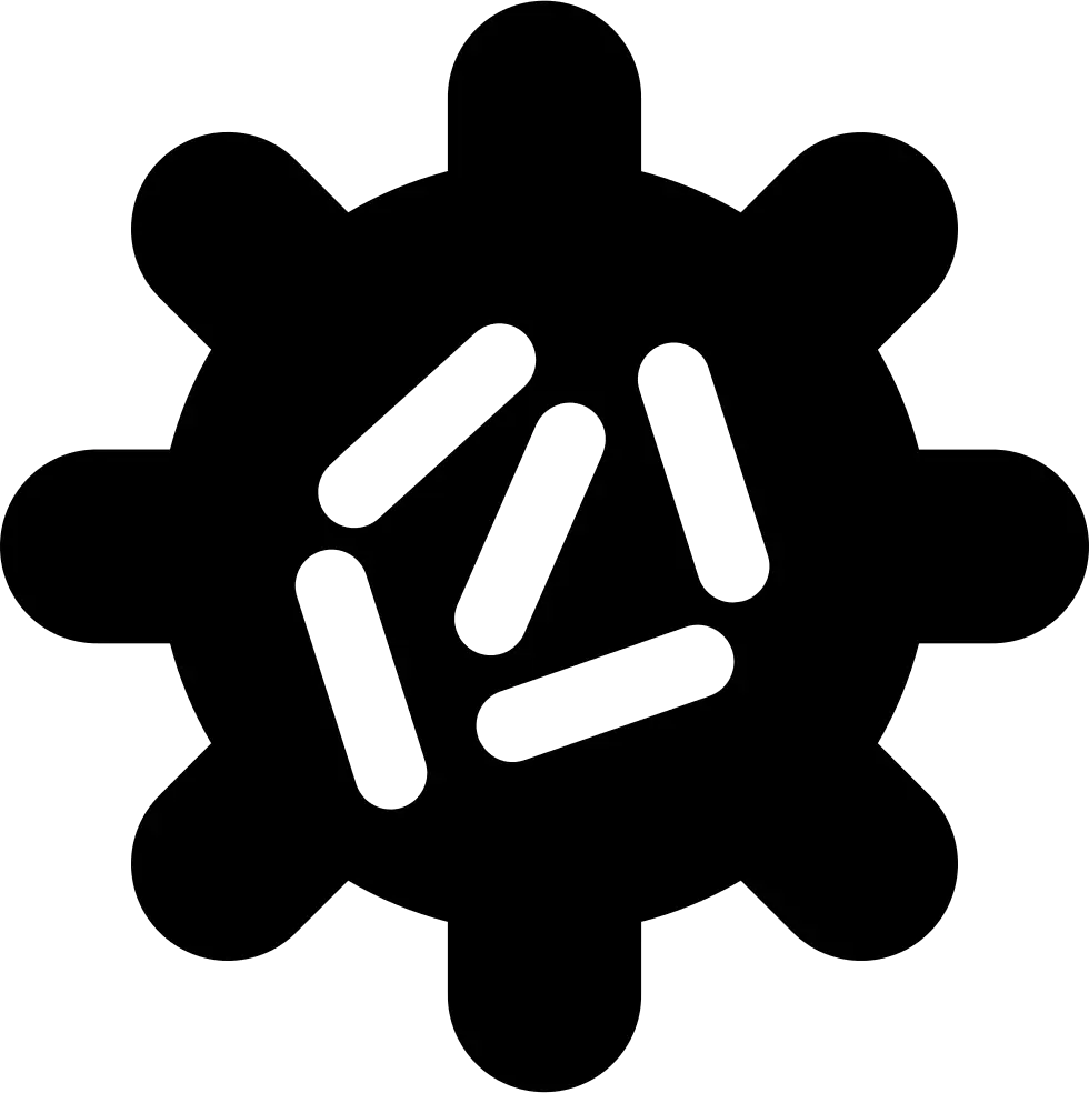 Black Bacteria Icon