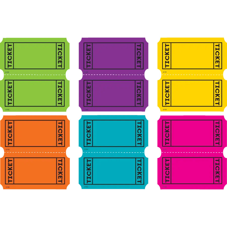 Colorful Event Tickets