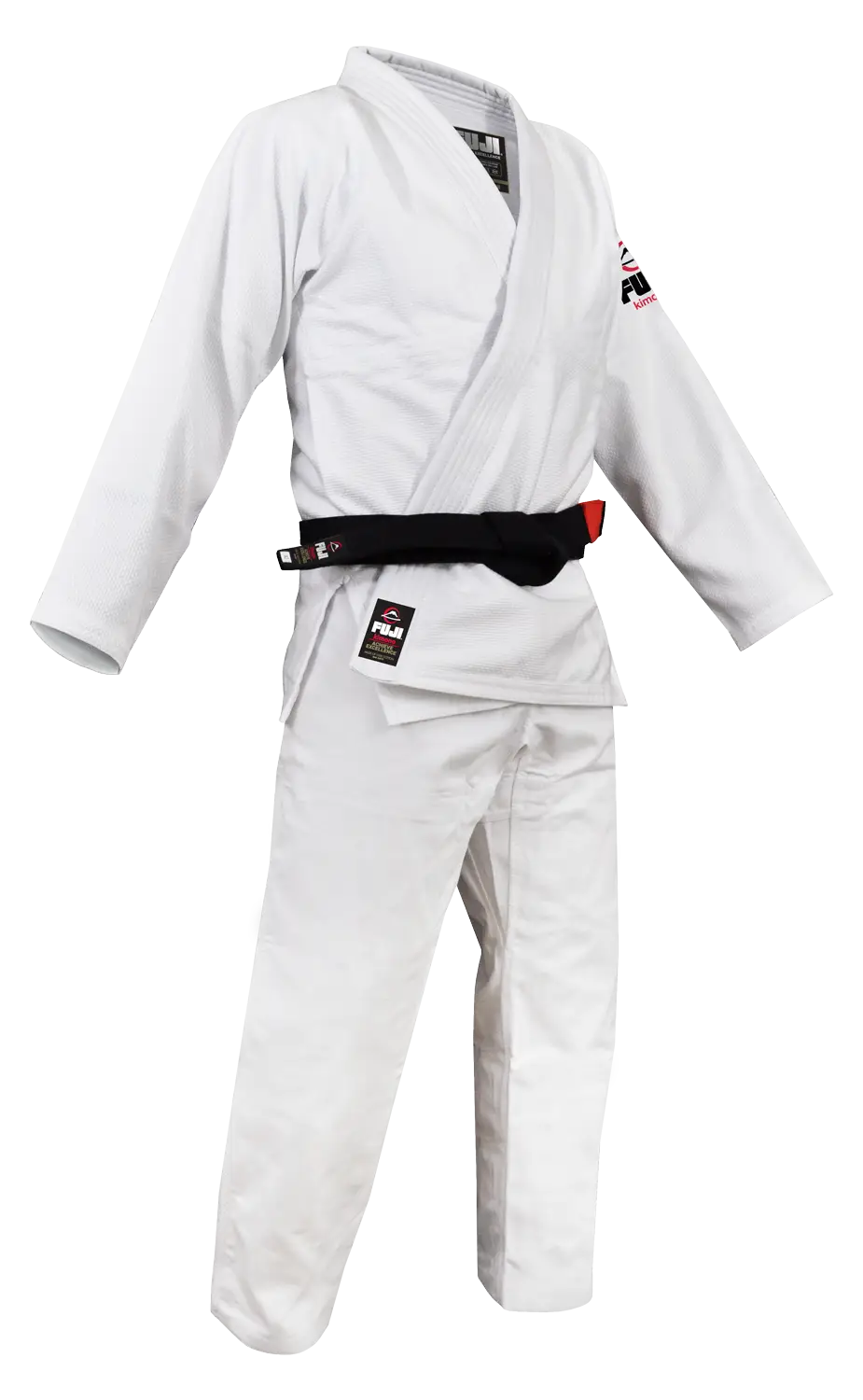White Martial Arts Uniform with Black Belt