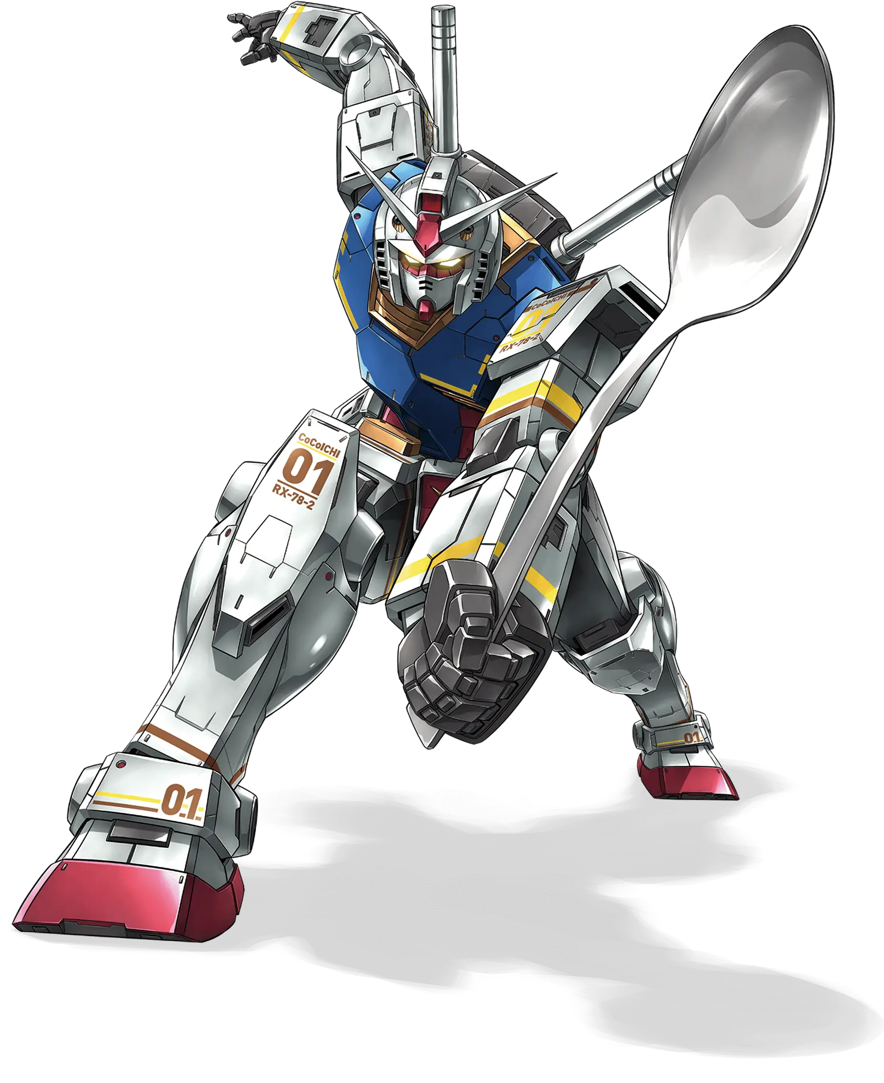 Gundam Robot with Spoon