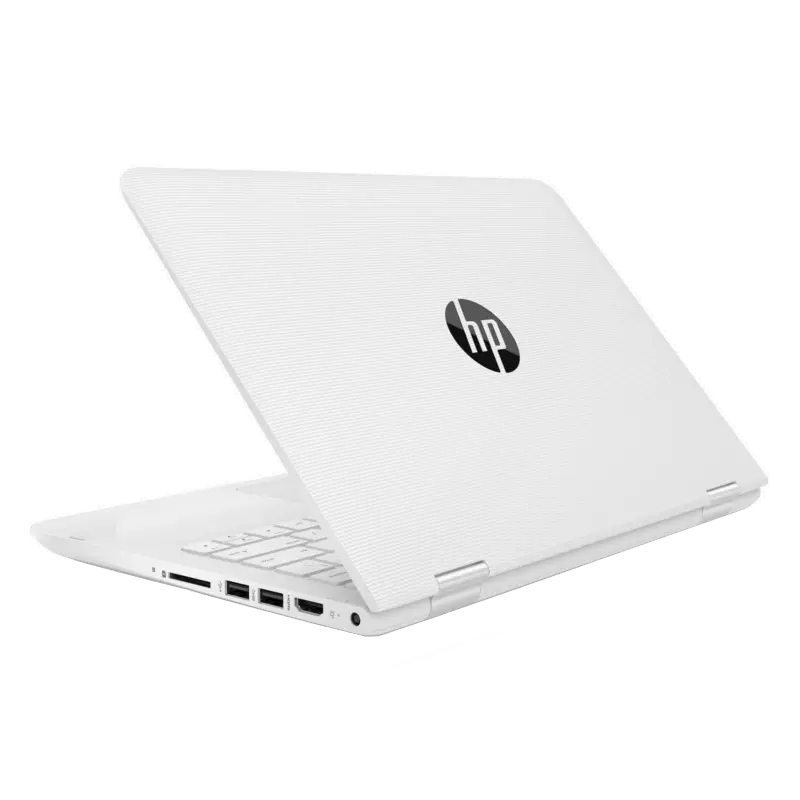 White HP Laptop with Sleek Design