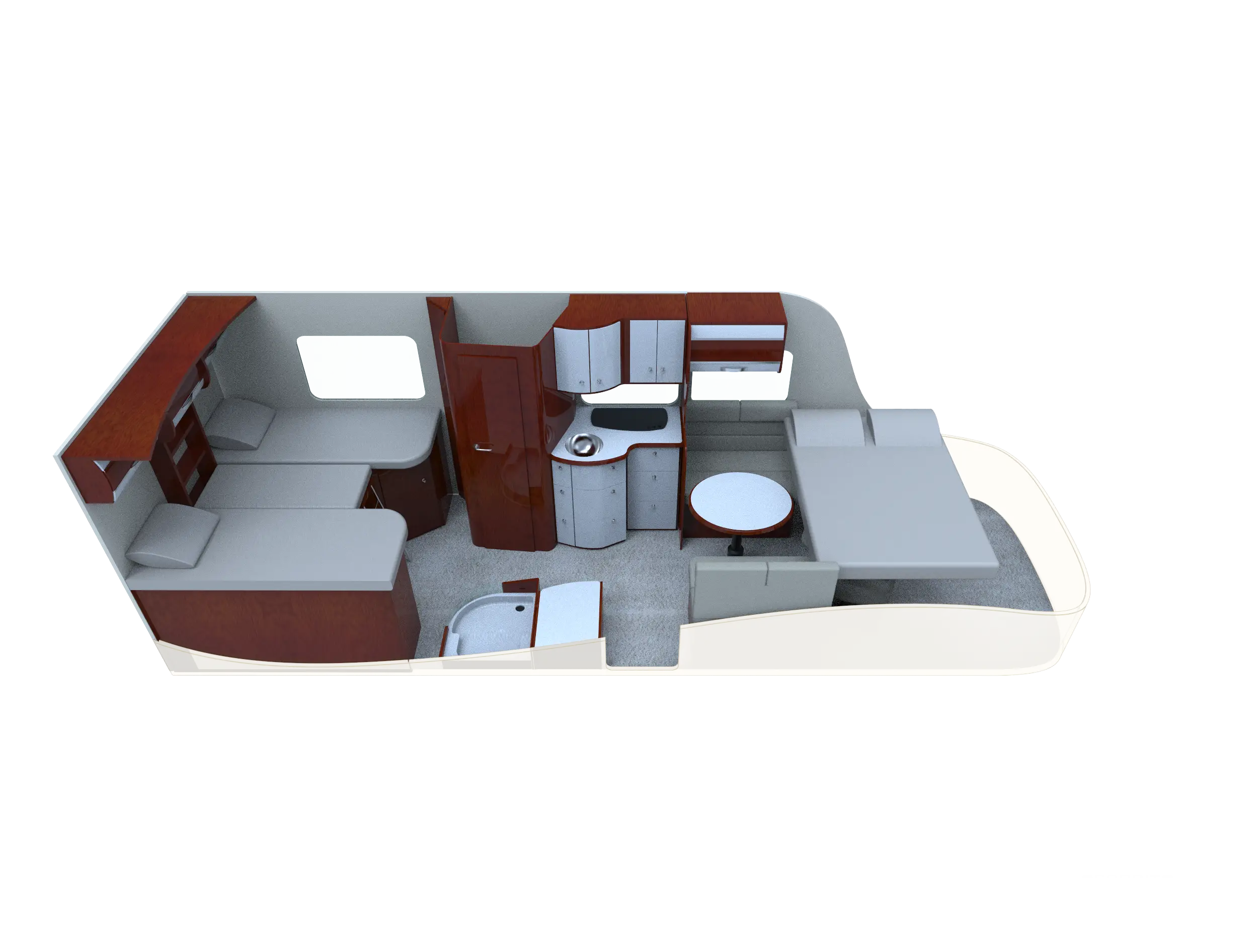 Compact RV Interior Design
