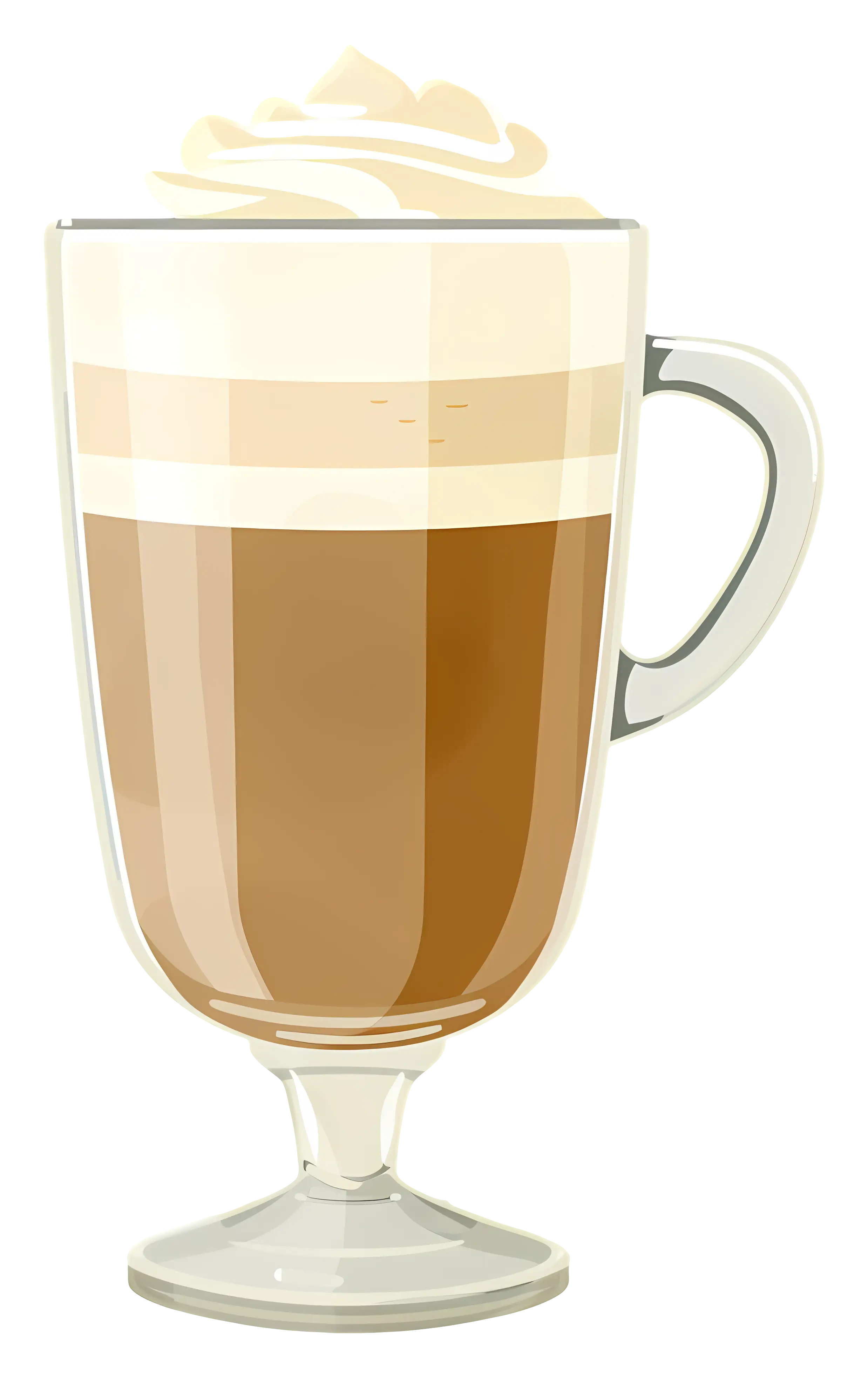 Hot Latte with Whipped Cream