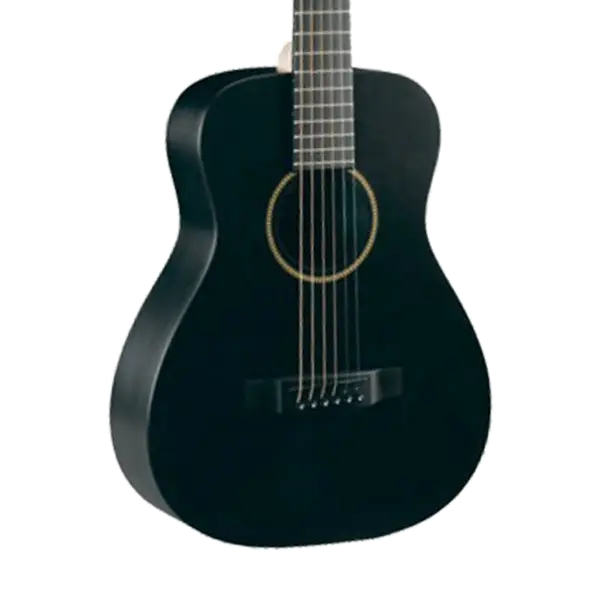 Black Acoustic Guitar with Elegant Design