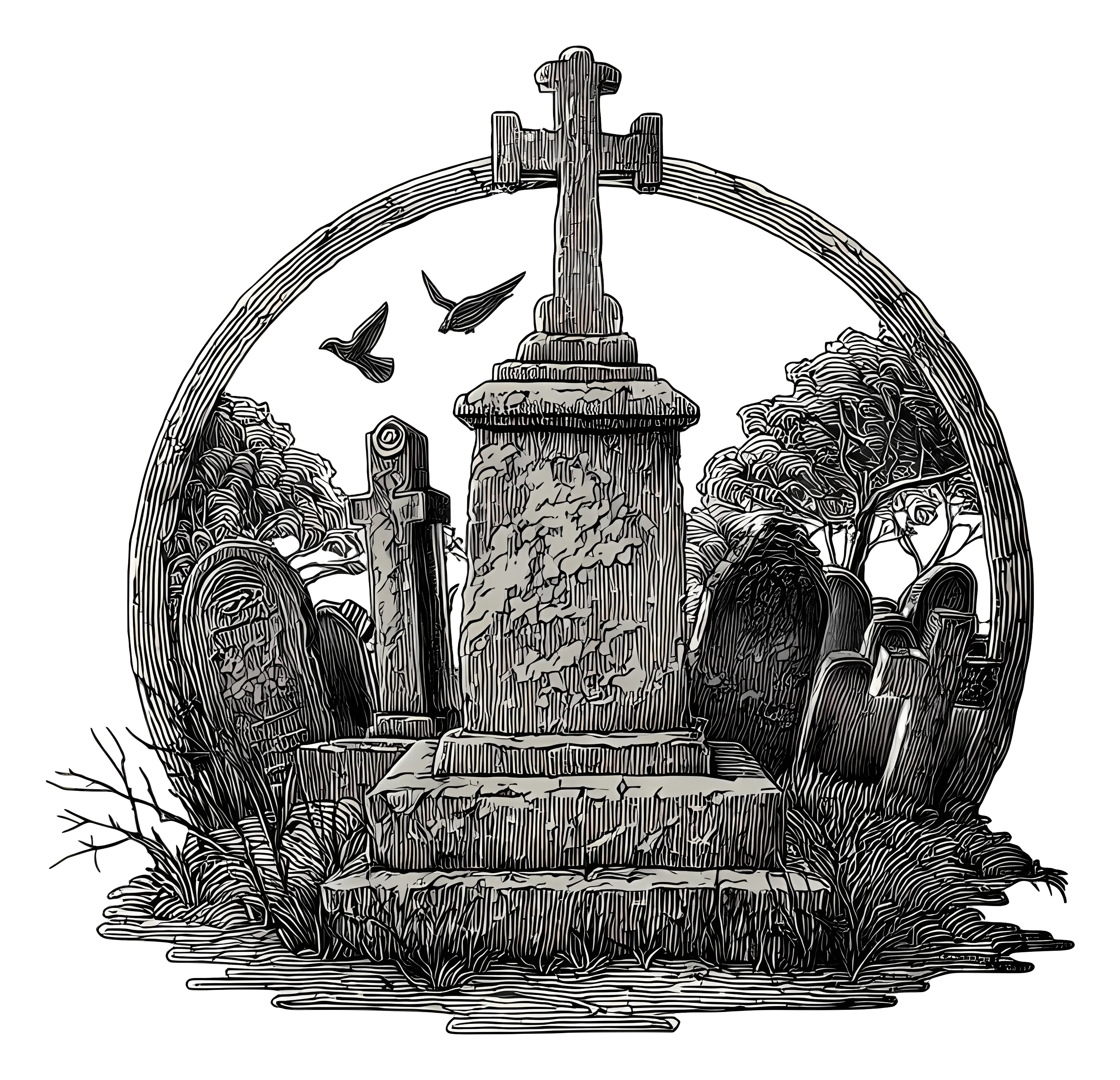 Gravestone in Cemetery