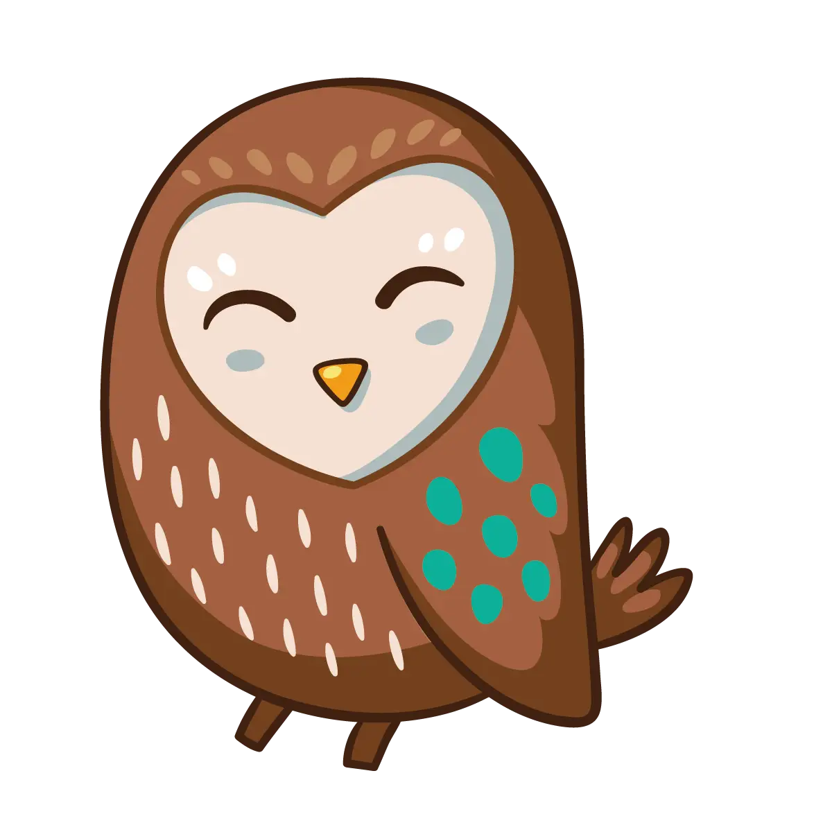 Cute cartoon owl