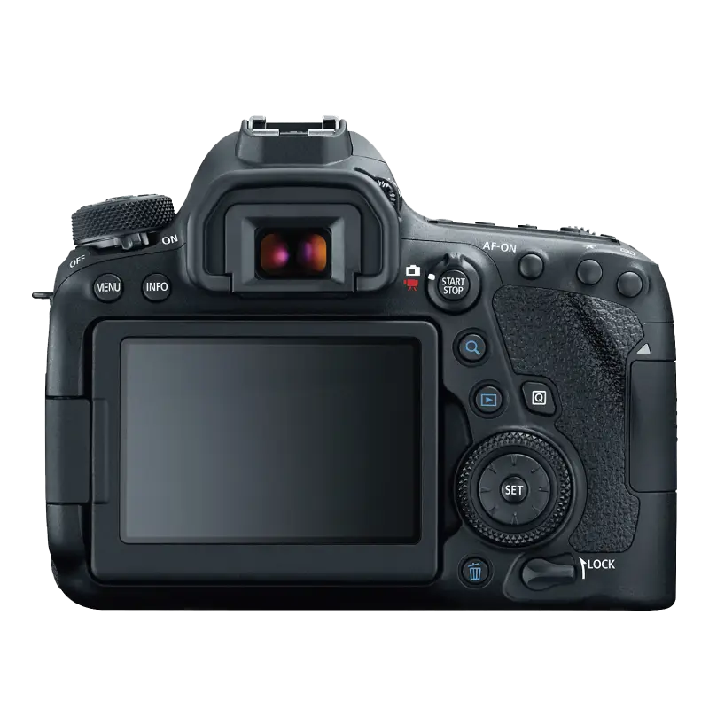 Digital Camera Back View Showing LCD Screen