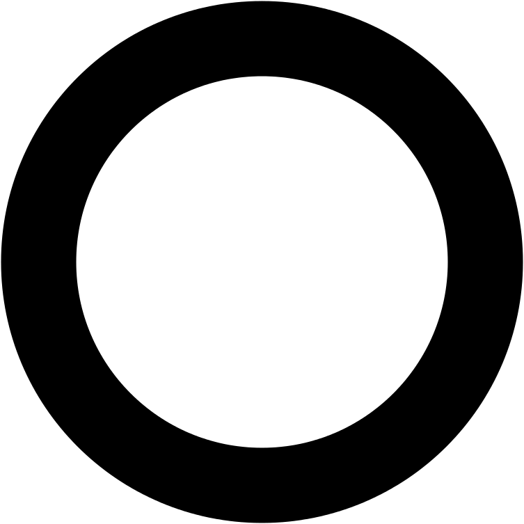 Black Circle in Minimal Design