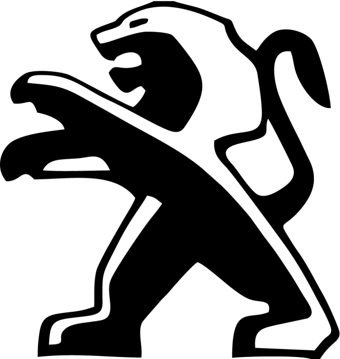 Peugeot Logo with Lion Emblem