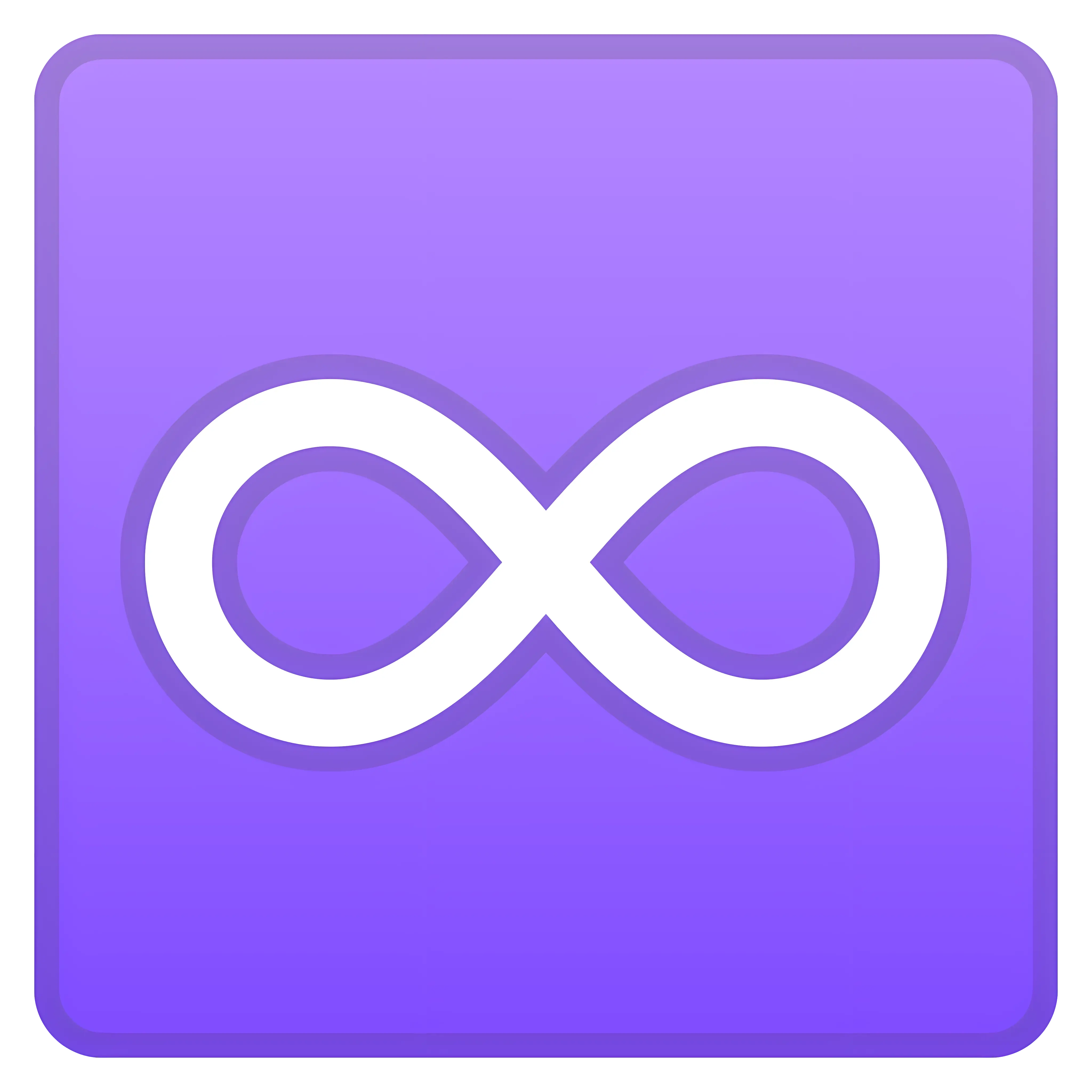 Purple Infinity Symbol