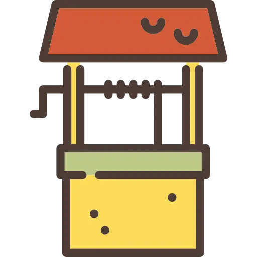 Cute Wishing Well Illustration