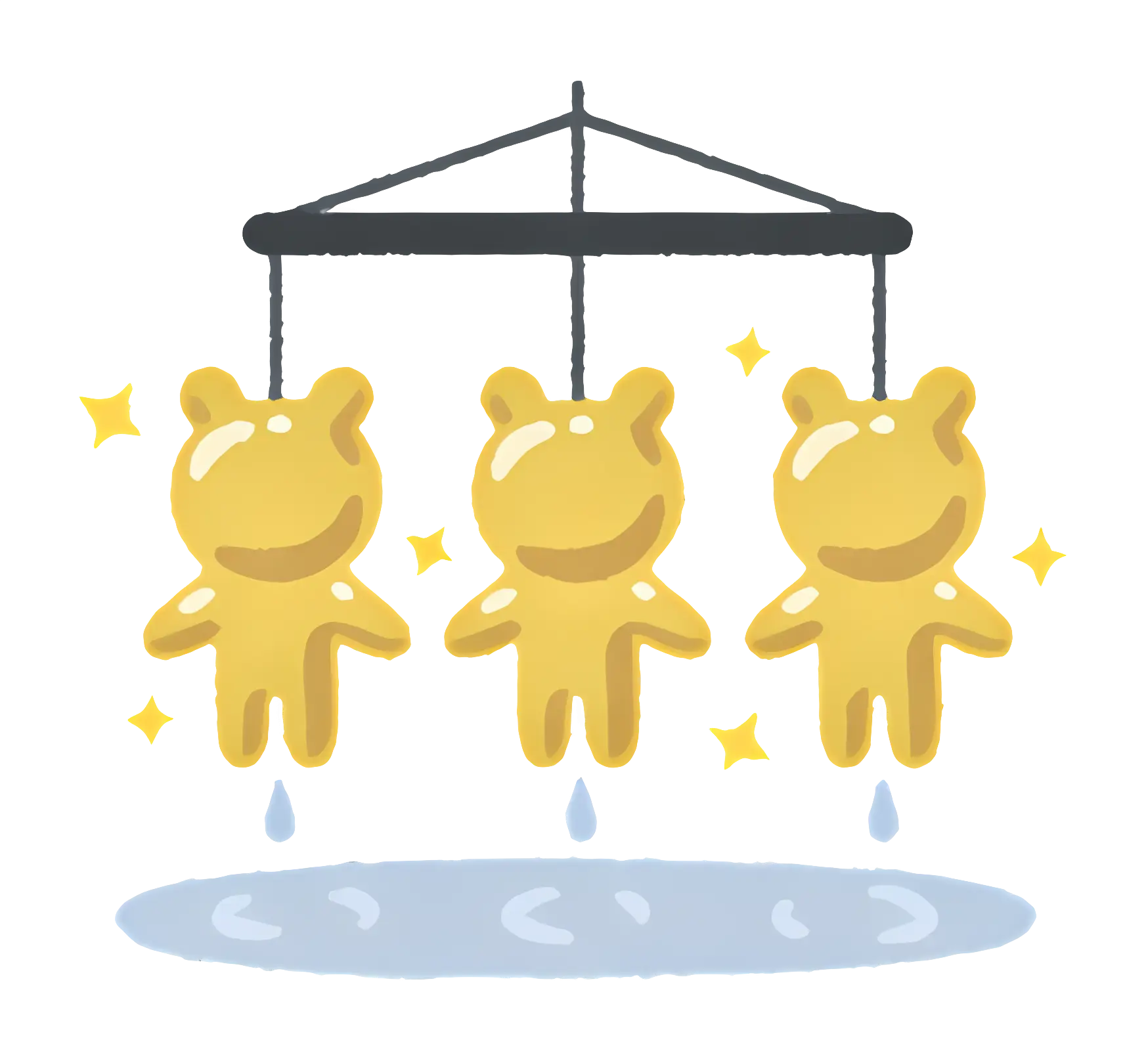 Yellow Baby Mobile