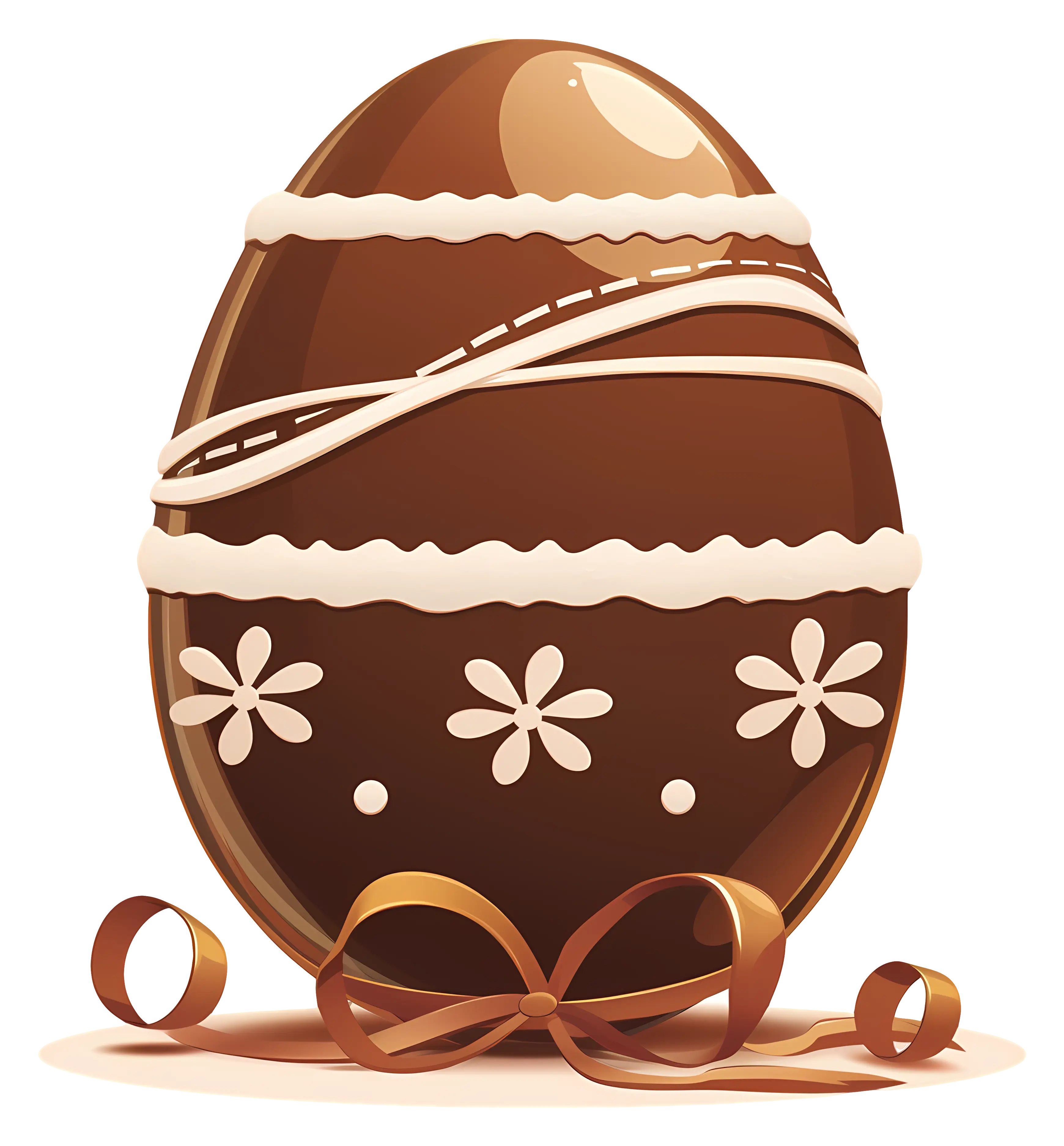 Decorated Easter Chocolate Egg