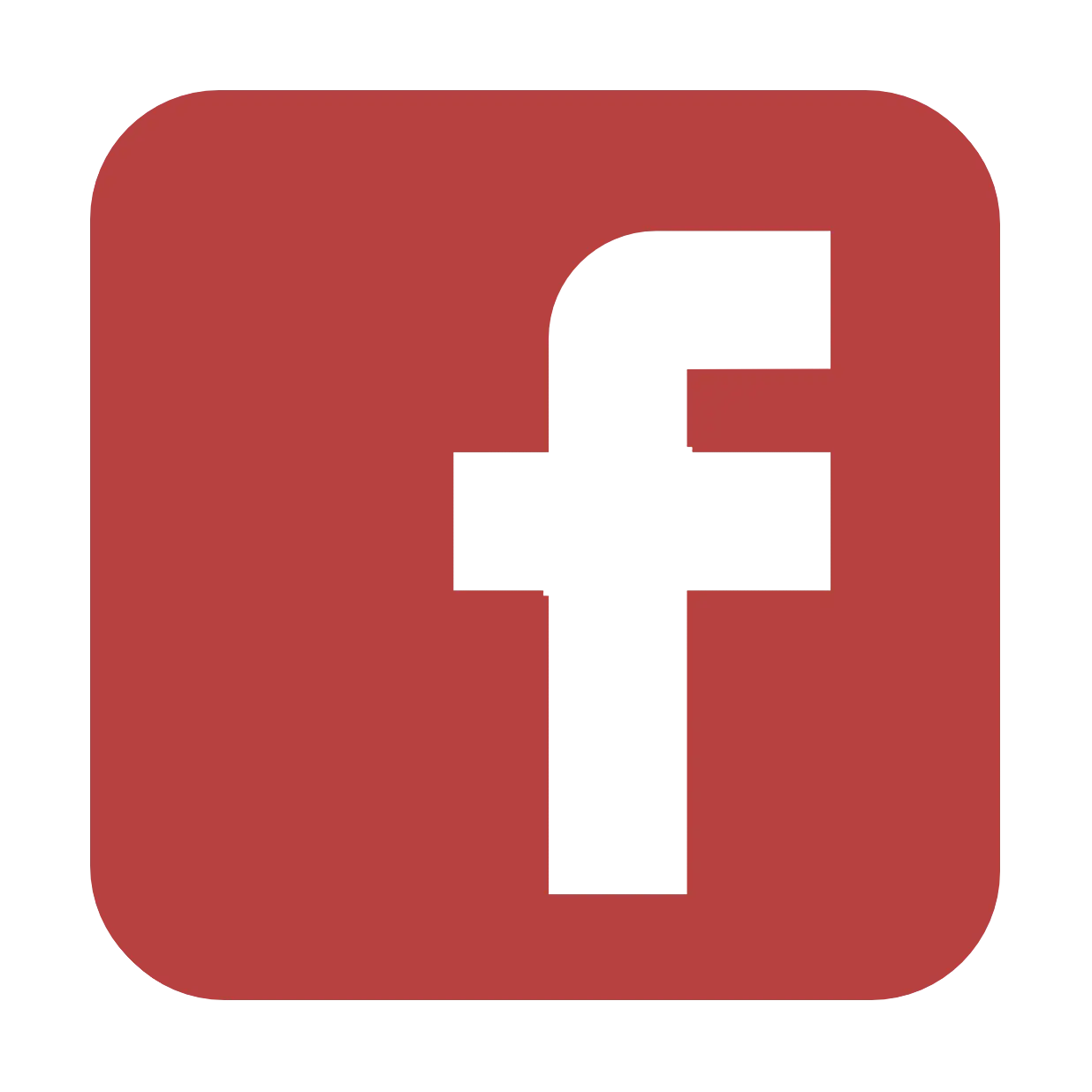 Red Facebook Social Media Logo