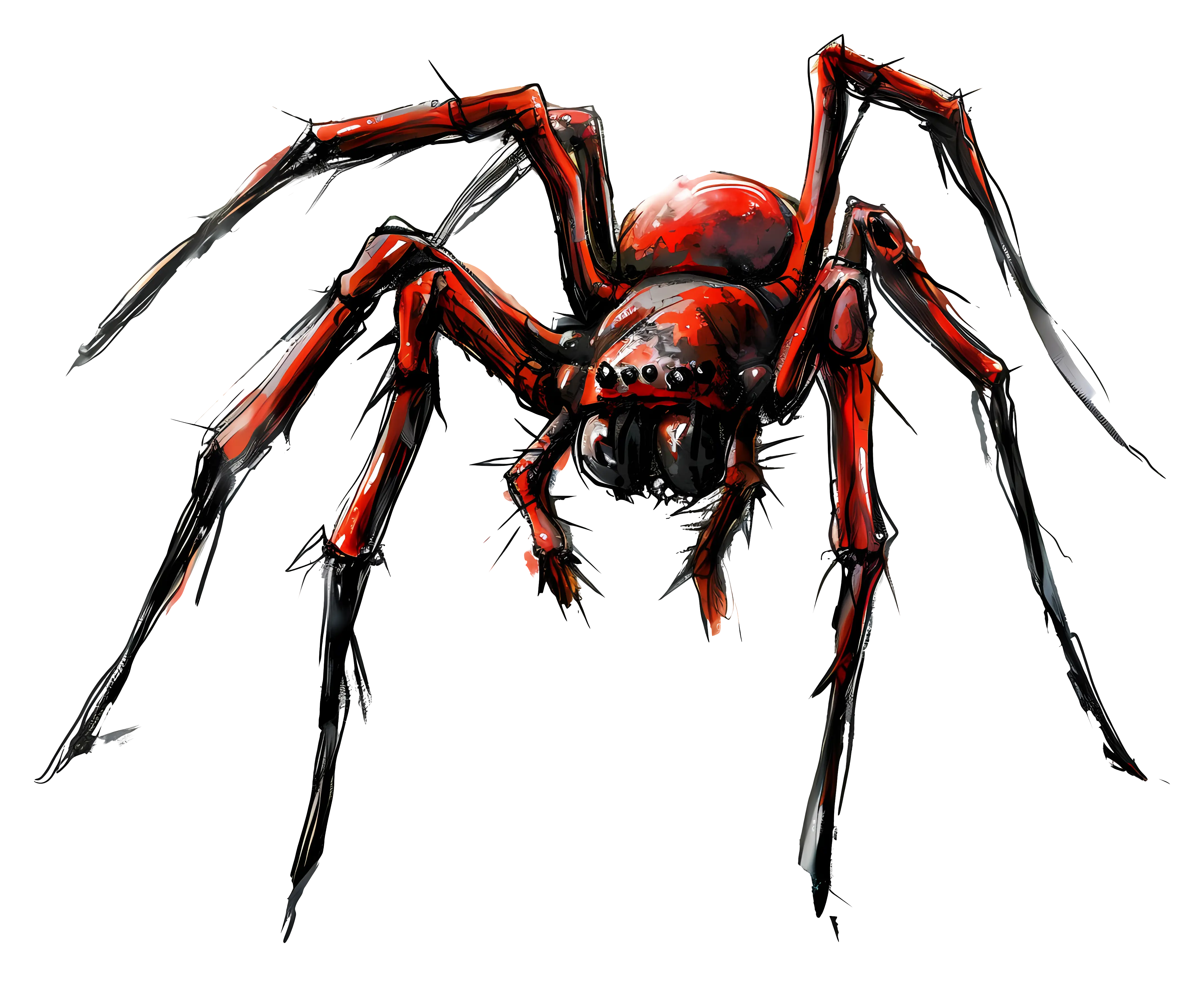 Illustration of a Red Spider