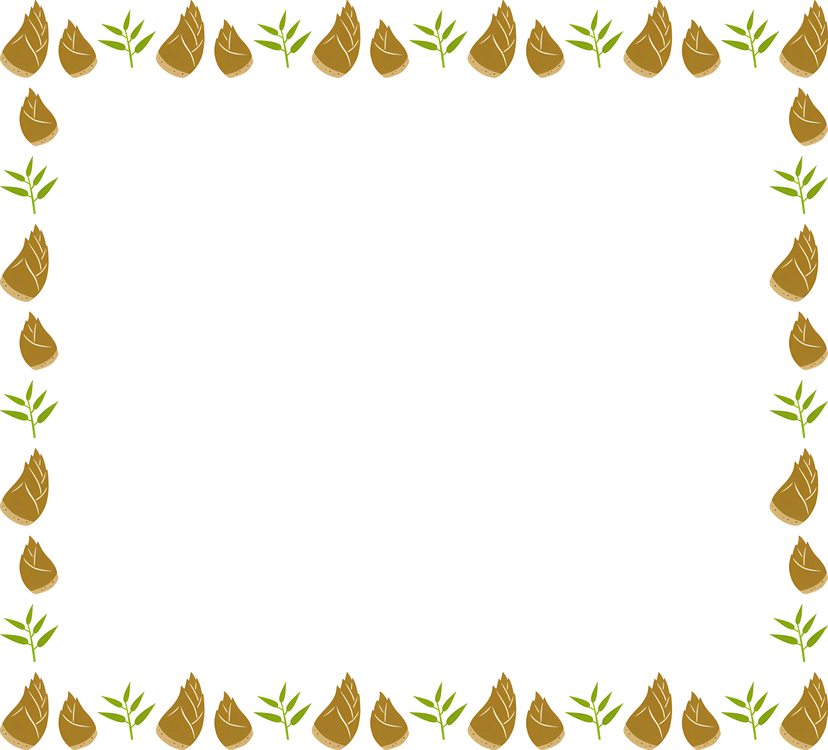 Bamboo Shoots Decorative Frame