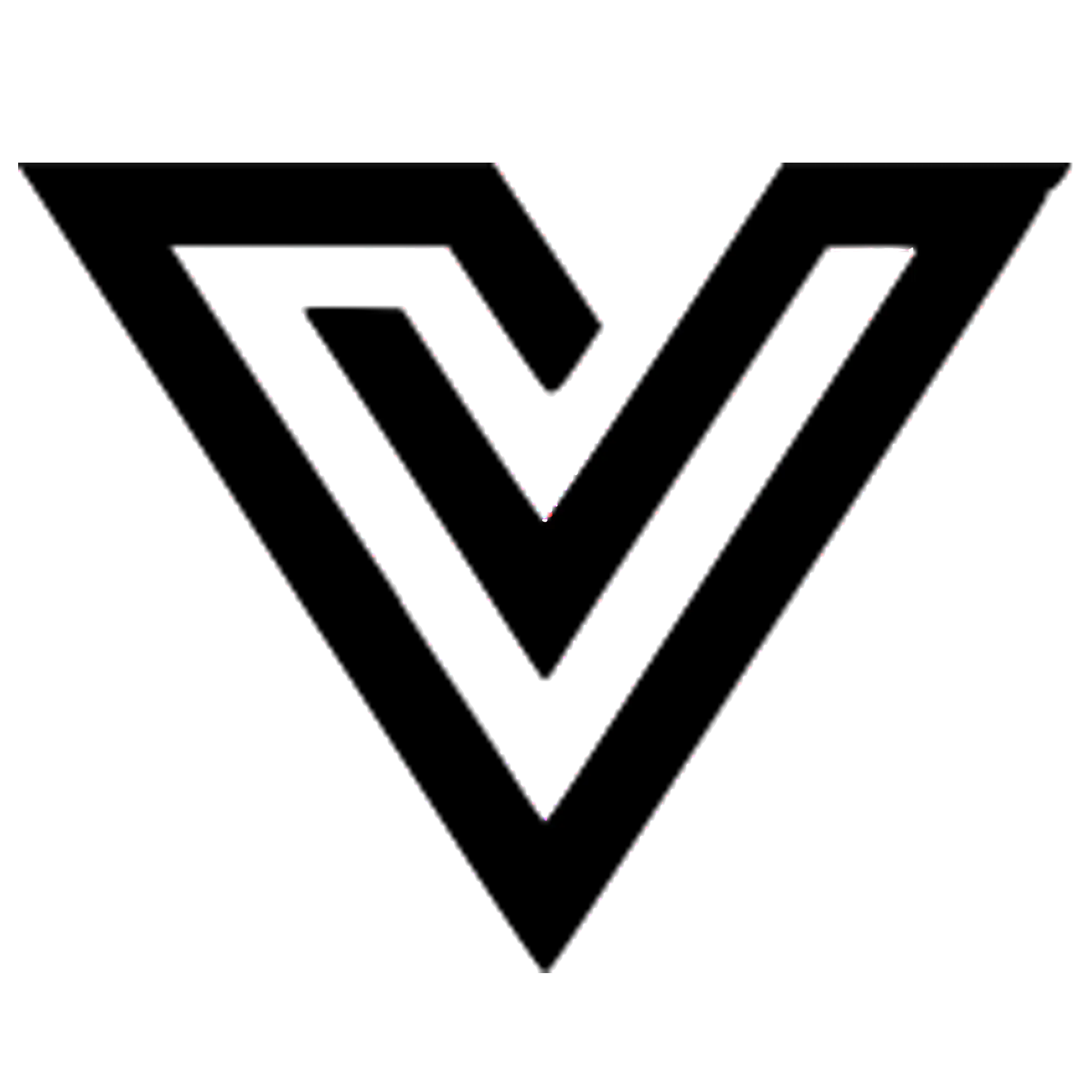 Black Geometric Triangle V Logo