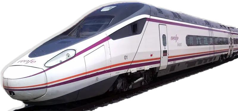 Modern High-speed Train on Railway