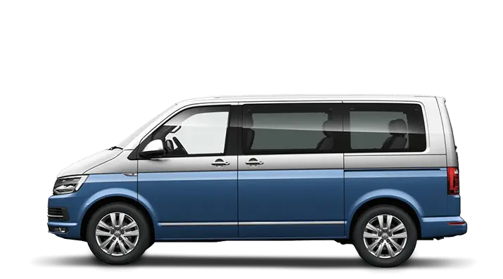 Blue Passenger Van with Dual-Tone Design