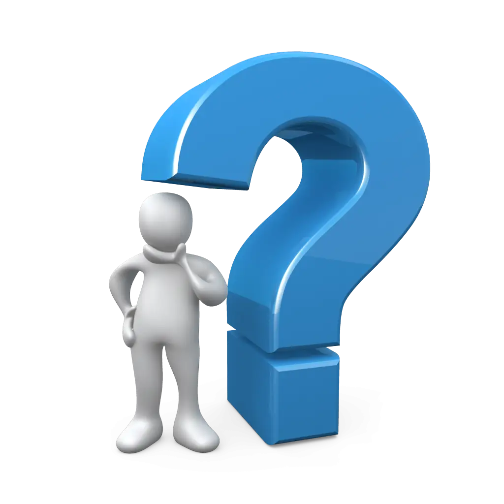 Question Mark with Thinking Figure