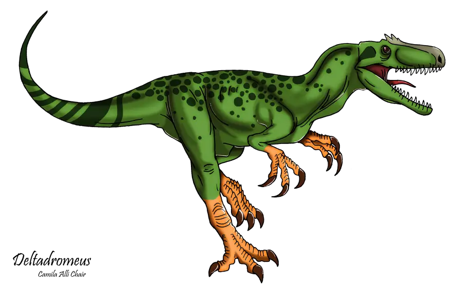 Cartoon Green Dinosaur Illustration