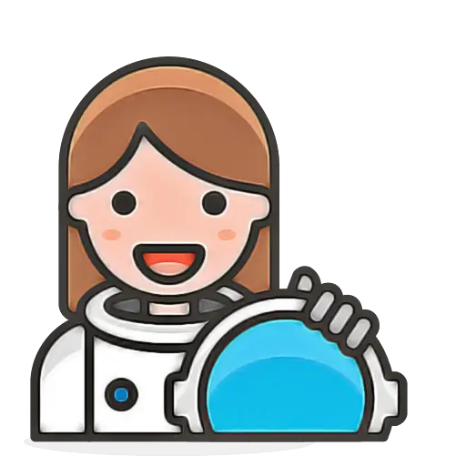 Happy Astronaut Cartoon