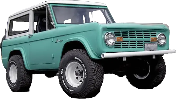 Teal Vintage Truck for Off-Roading