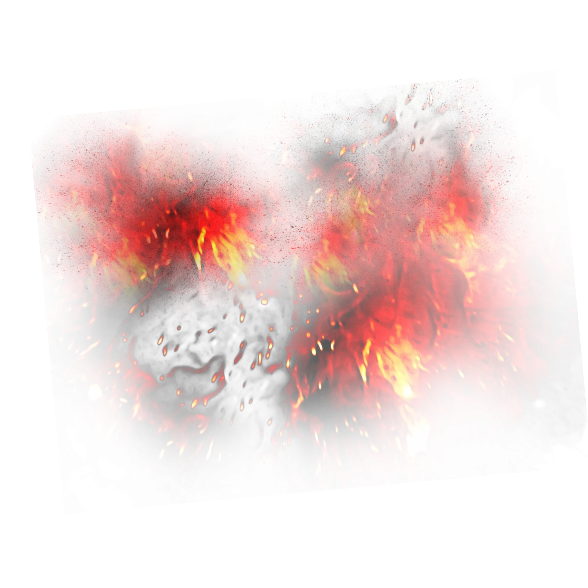 Blazing Fire with Smoke