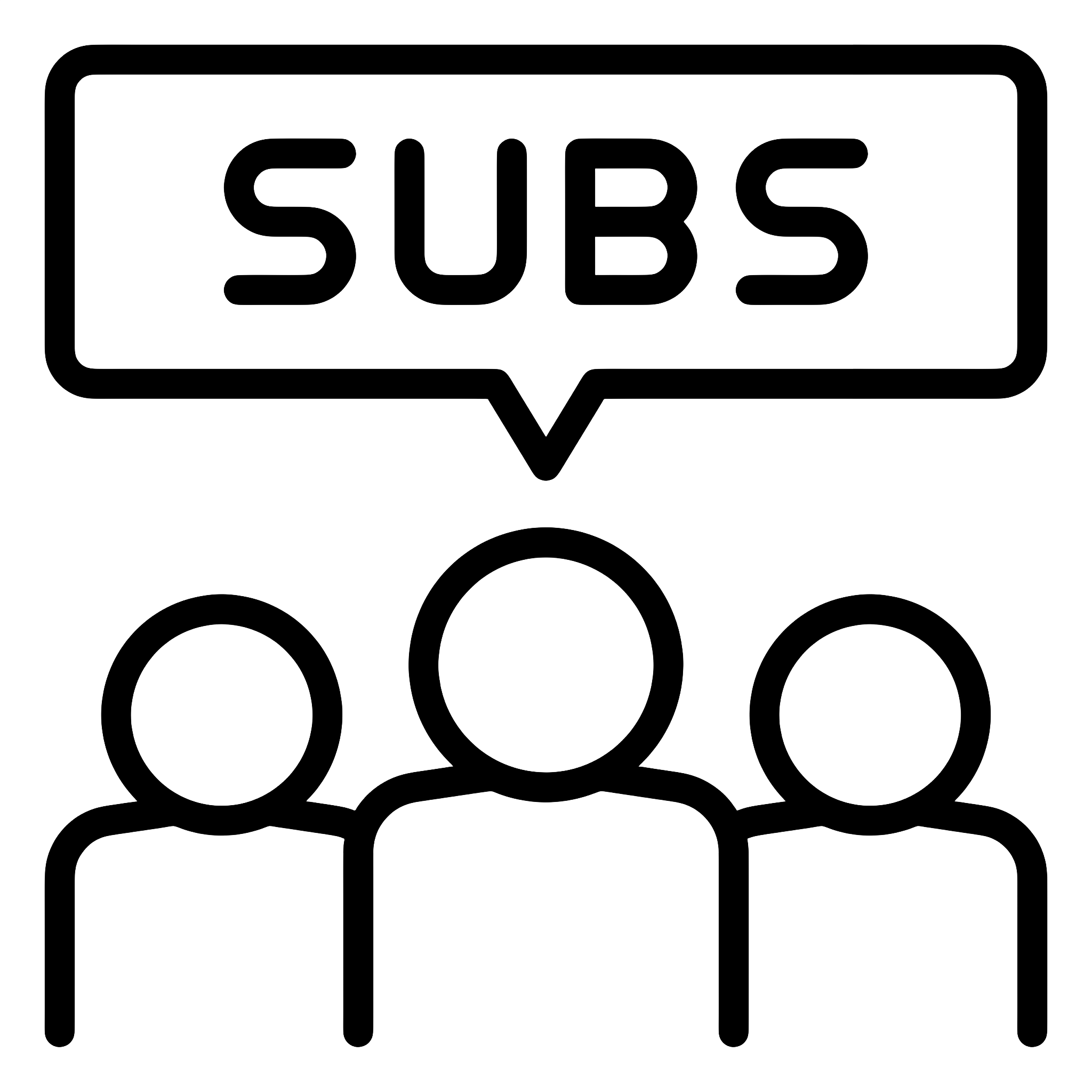Subscription Icon with People