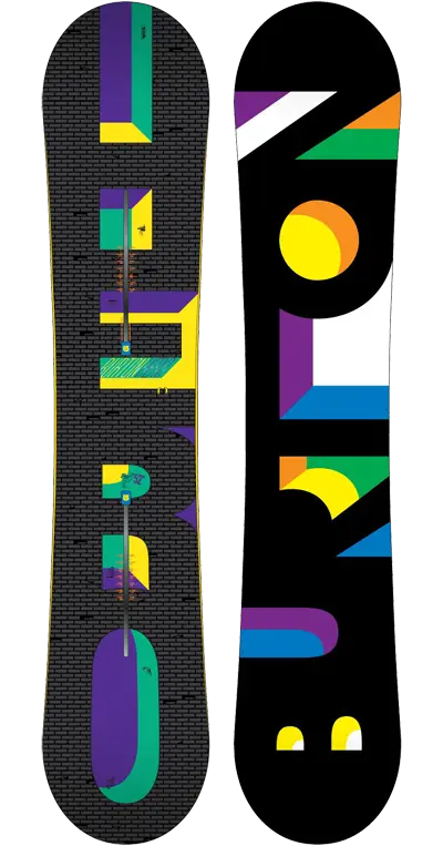Colorful Burton Snowboard for Winter Sports