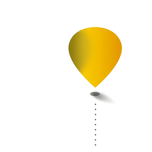 Gold Balloon Illustration for Festive Decoration