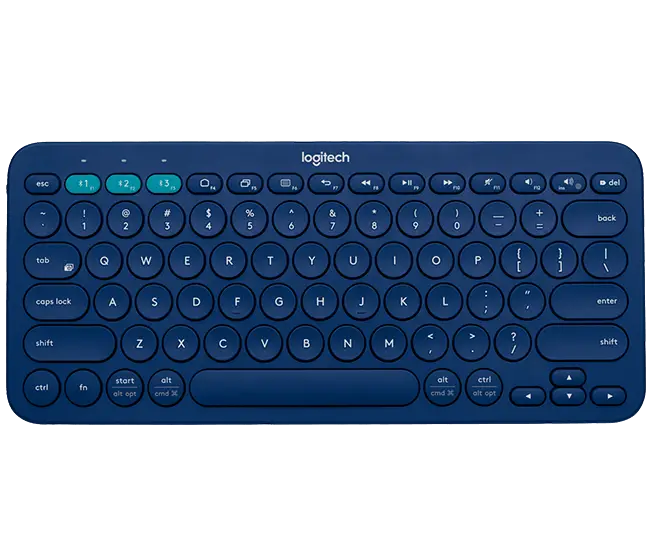 Blue Keyboard for Computers and Devices
