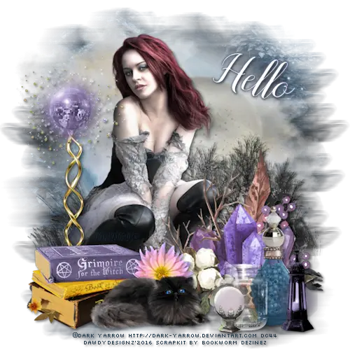 Fantasy Woman with Magical Items