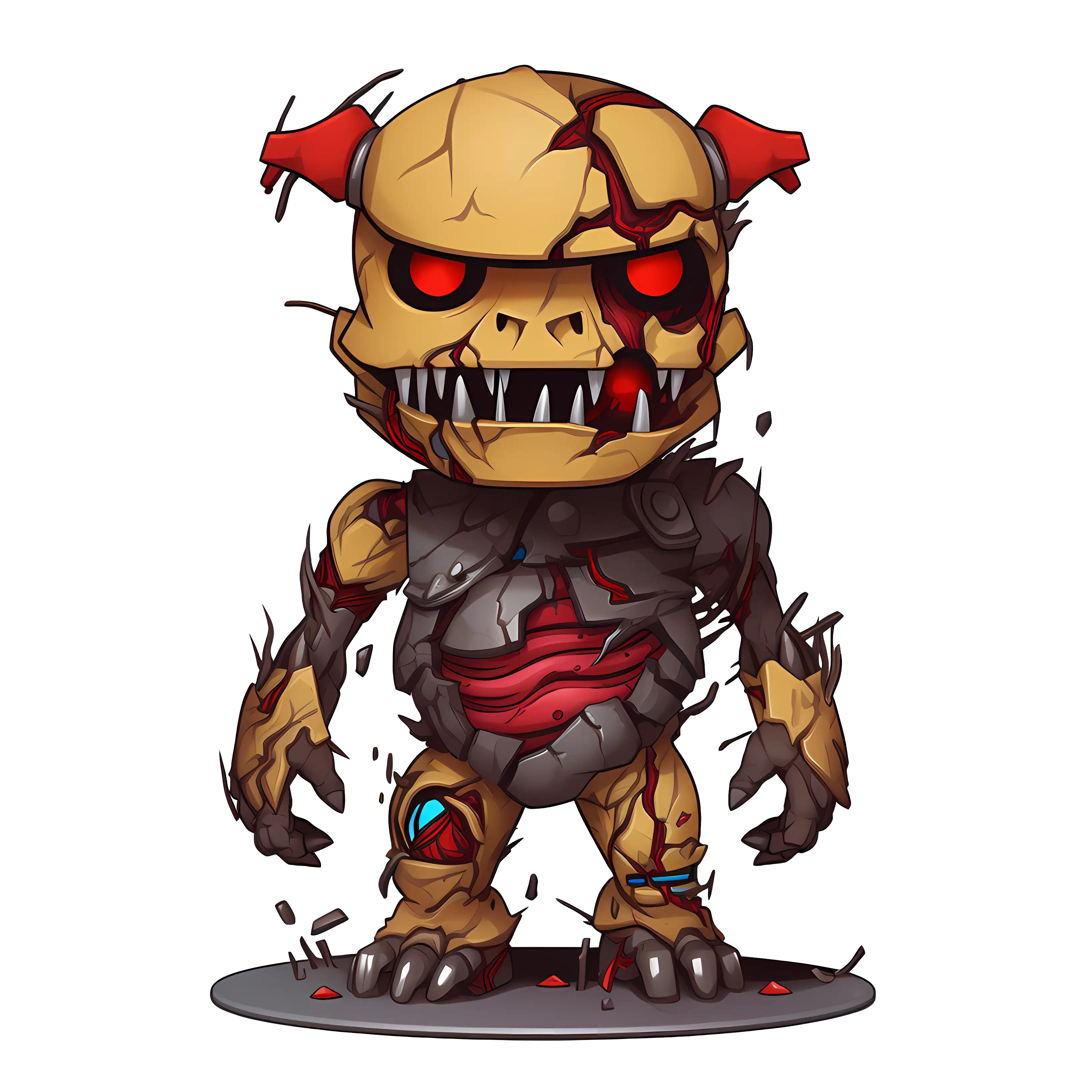 Illustration of a Robotic Monster