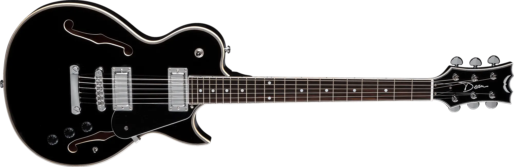 Detailed Black Electric Guitar for Music Enthusiasts