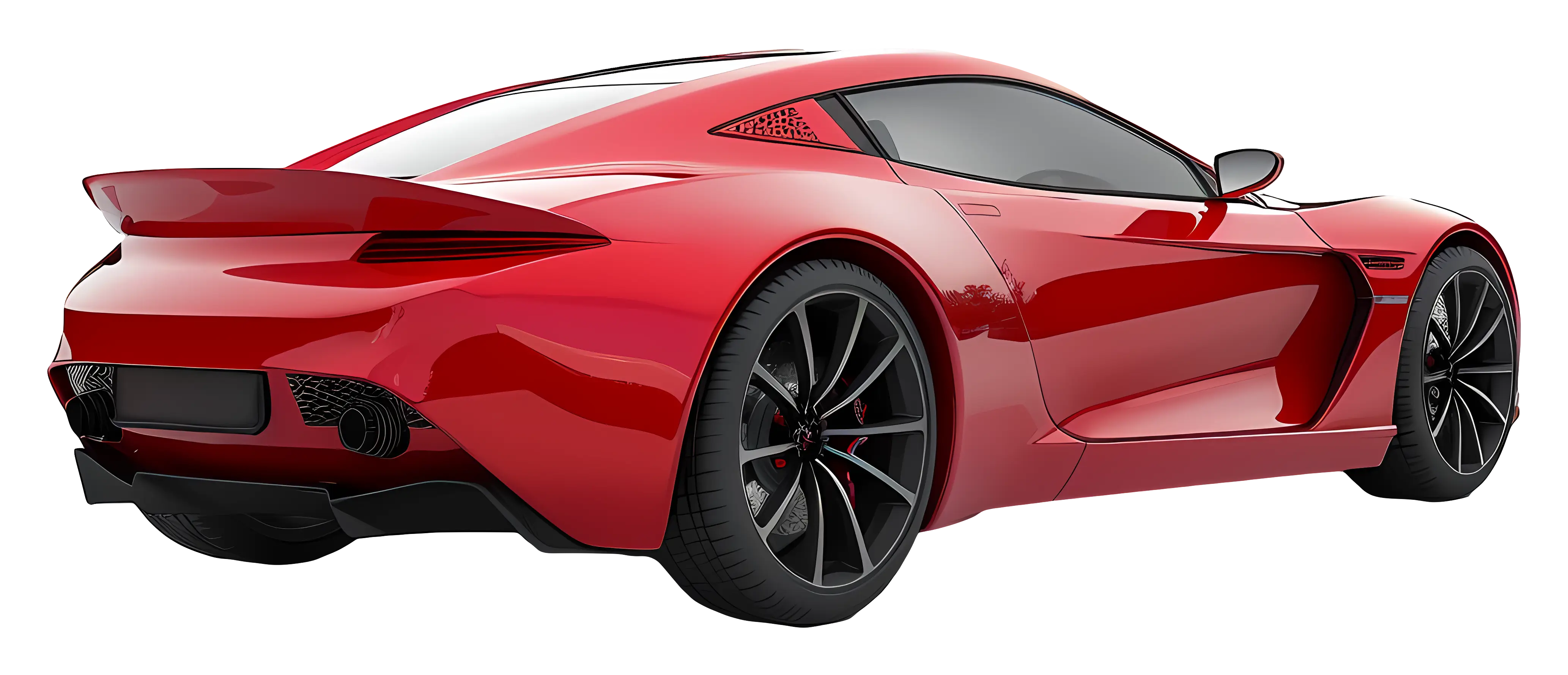 Illustration of a Red Sports Car