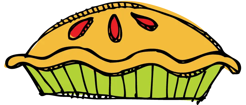 Delicious Pie Drawing